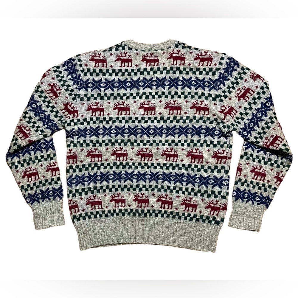 Chaps Ralph Lauren Men’s Vintage Shetland Wool Faire Isle Sweater Sz XL - Picture 2 of 13